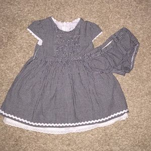 Children’s Place gingham dress w/ diaper cover